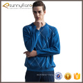 Fashion stylish men knitted cashmere round neck pullover with diamond lattice